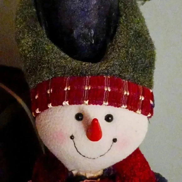 Beautiful snowman cotton..comfy..one of a kind wrap around snowman... - Picture 2 of 4